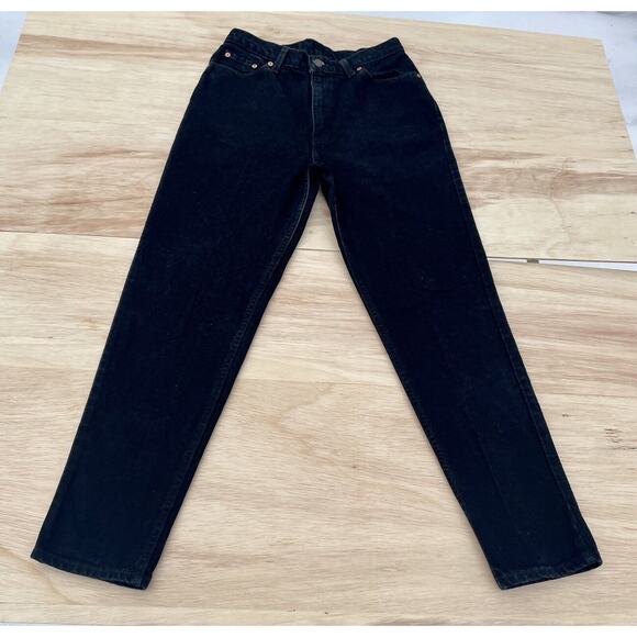 Vintage Faded Black Levis Mom Jeans 17512-0260‎ Made in USA Rare Size: 13 - Picture 1 of 6